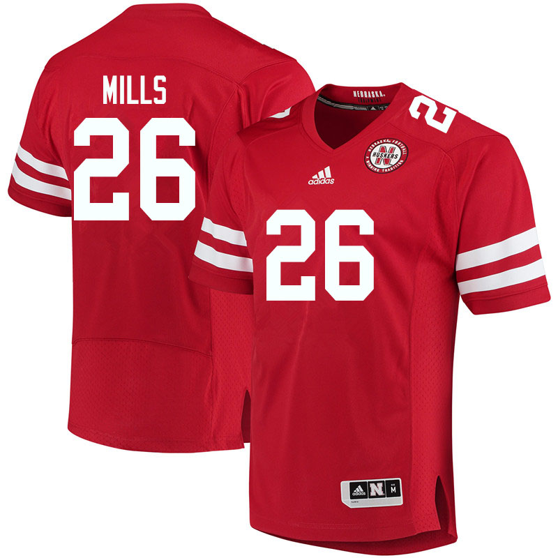 Men #26 Dedrick Mills Nebraska Cornhuskers College Football Jerseys Sale-Red